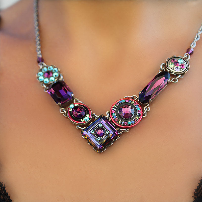 Firefly Swarovski Crystals and Sterling Silver Necklace