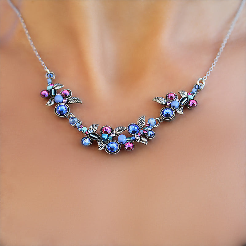 Firefly Swarovski Crystals and Sterling Silver Necklace