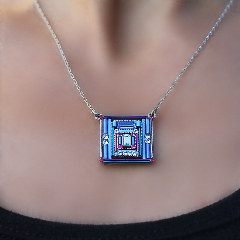 Firefly Swarovski Crystals and Sterling Silver Necklace