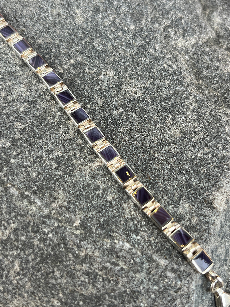 Wampum Bracelet Set in Sterling Silver Handmade