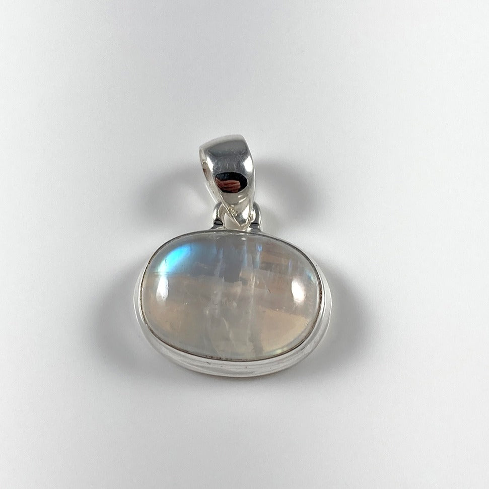 Blue Fire Moonstone Pendant