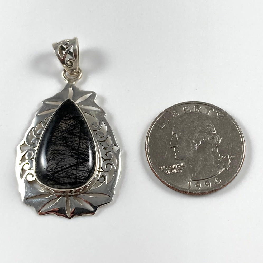 Black Rutile Pendant