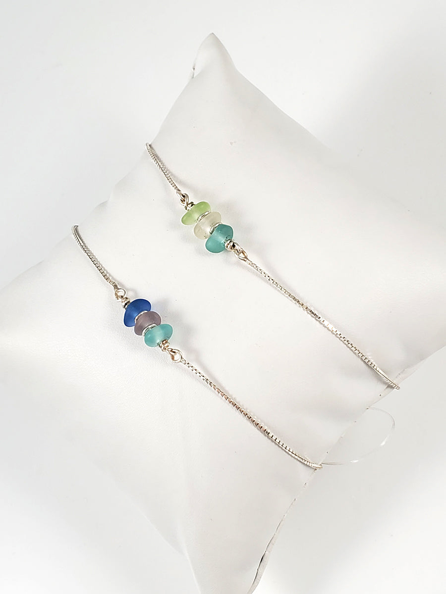 Multi-Colored Sea Glass Beads Necklace
