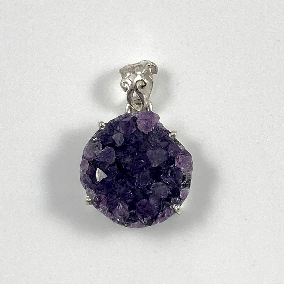 Amethyst Druzy Pendant
