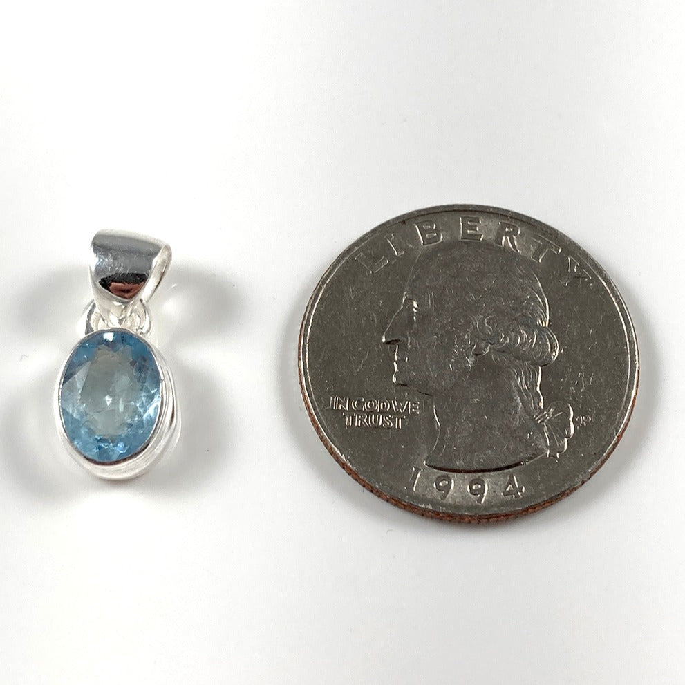 Faceted Aquamarine Pendant