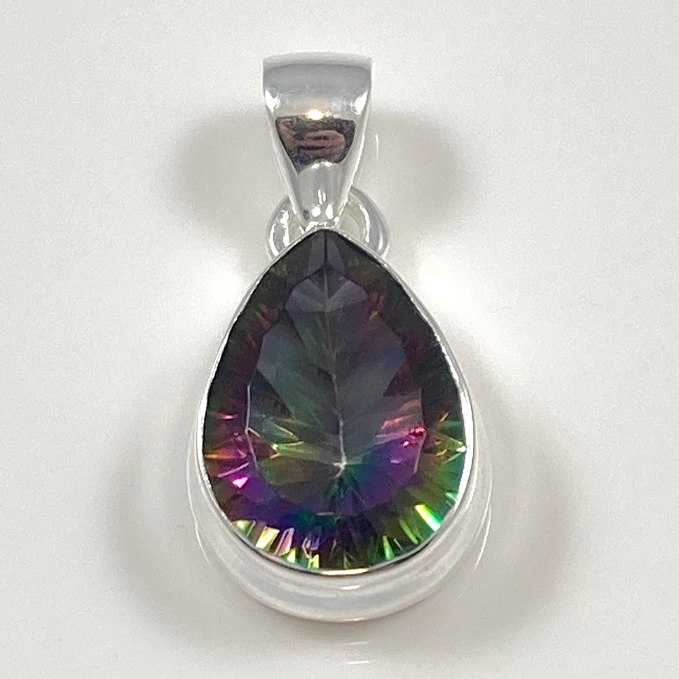 Mystic Topaz & Sterling Silver Pendant