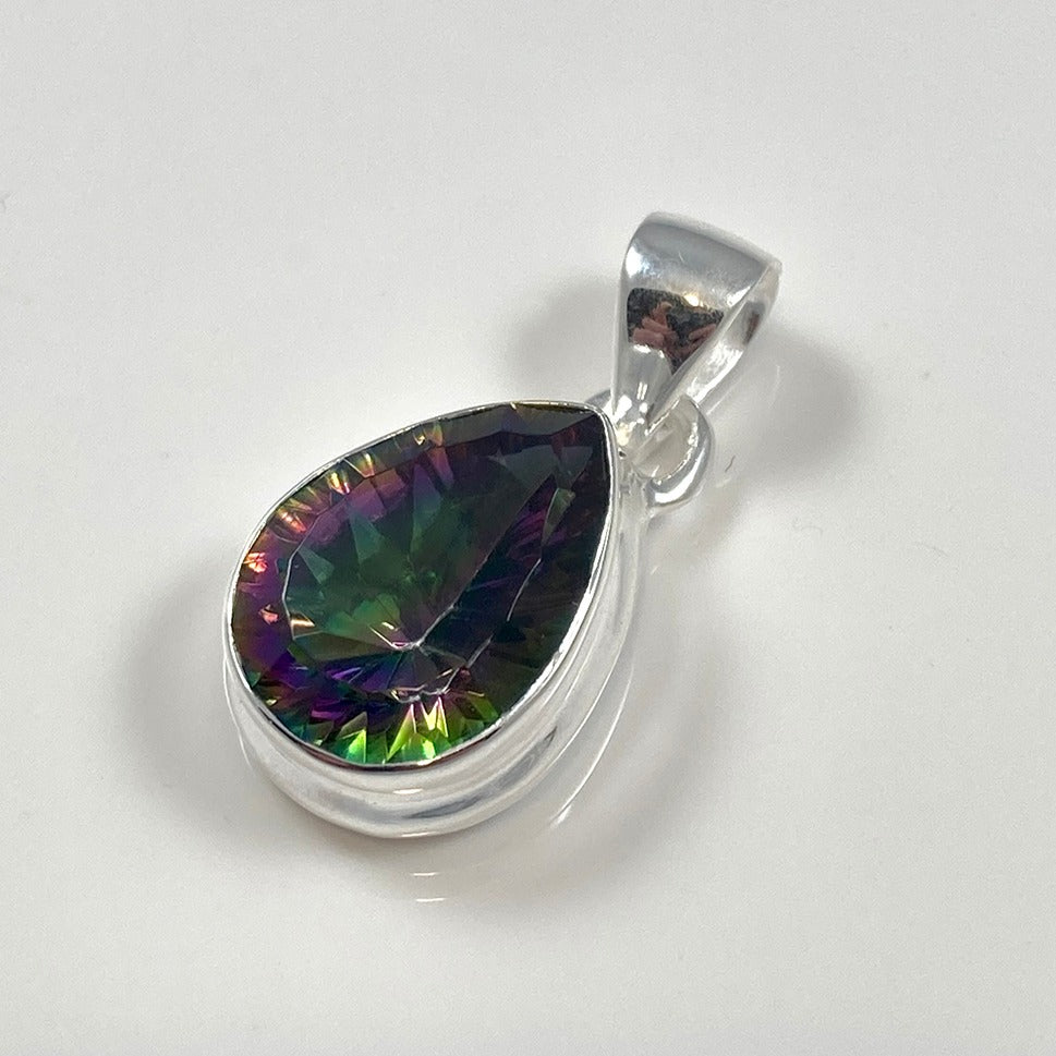 Mystic Topaz & Sterling Silver Pendant