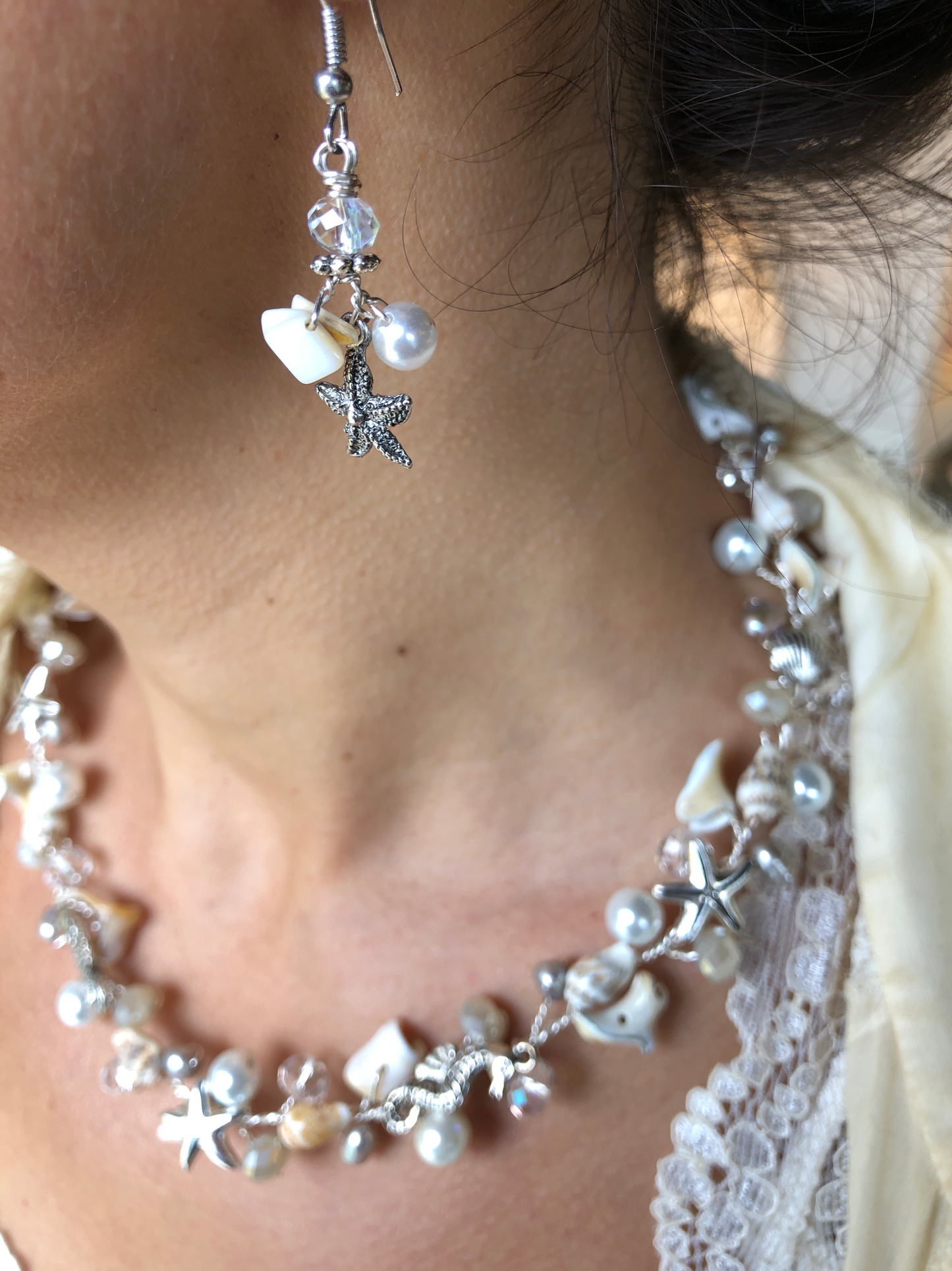 Earrings- Starfish & Shell