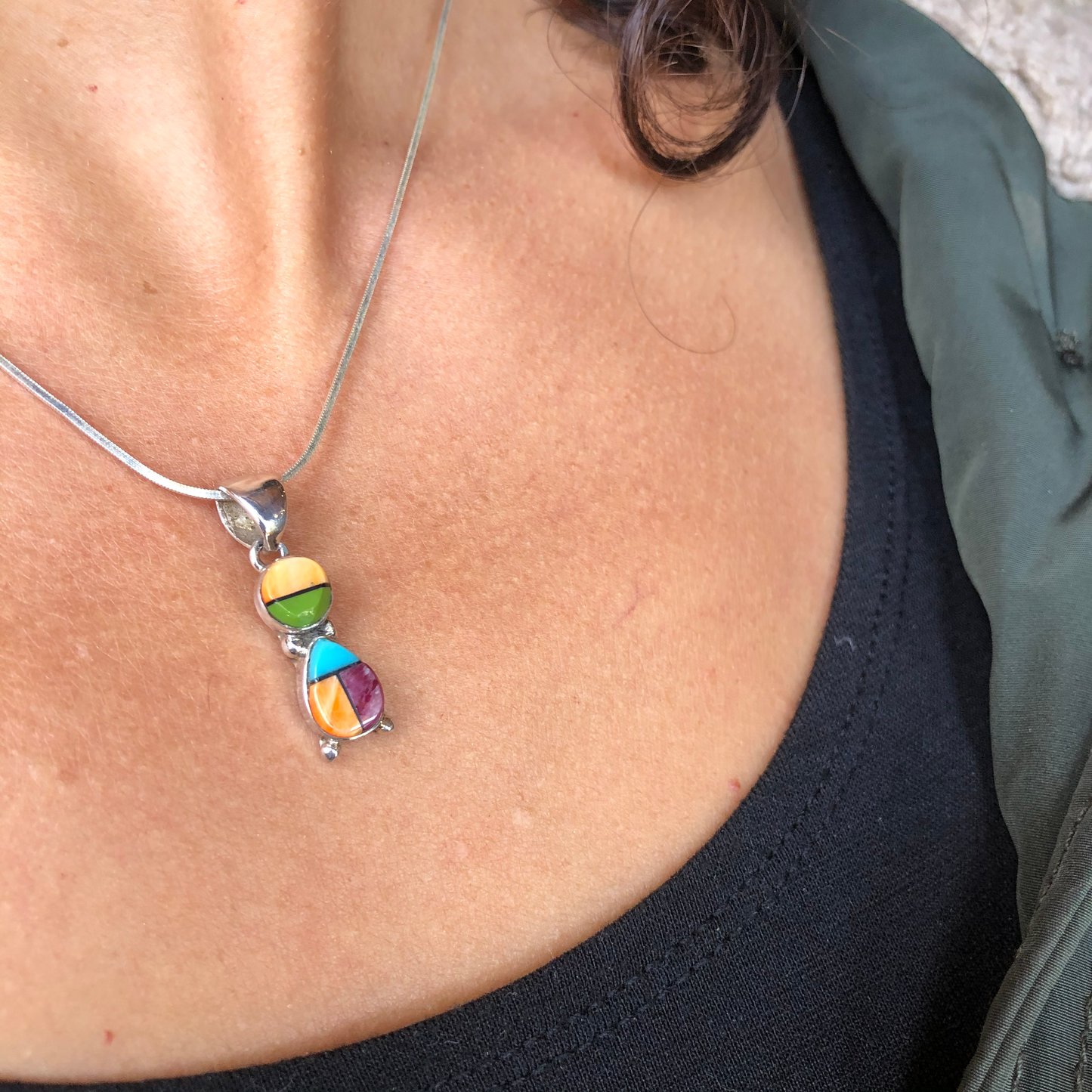 Zuni Inlayed Pendant