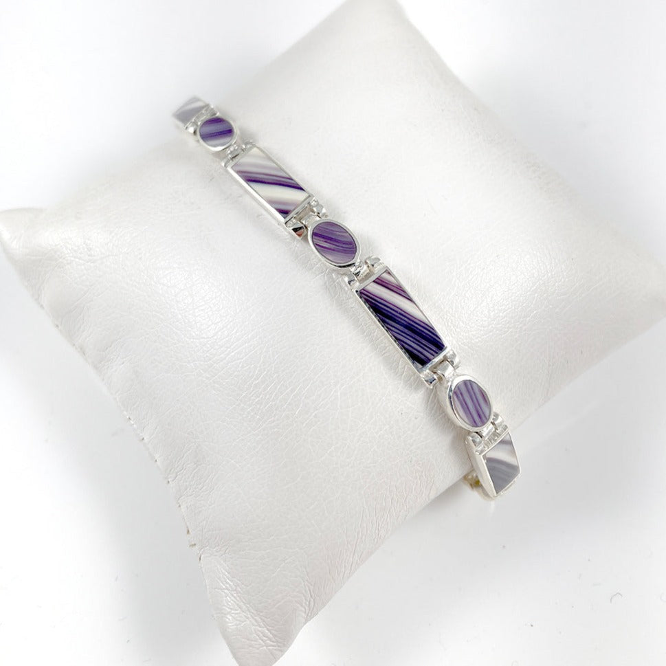 Wampum & Sterling Silver Bracelet