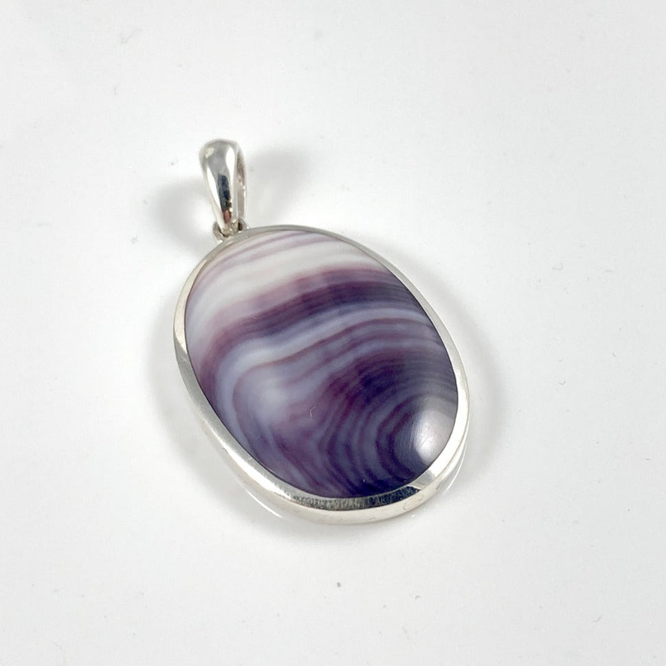 Wampum & Sterling Silver Pendant