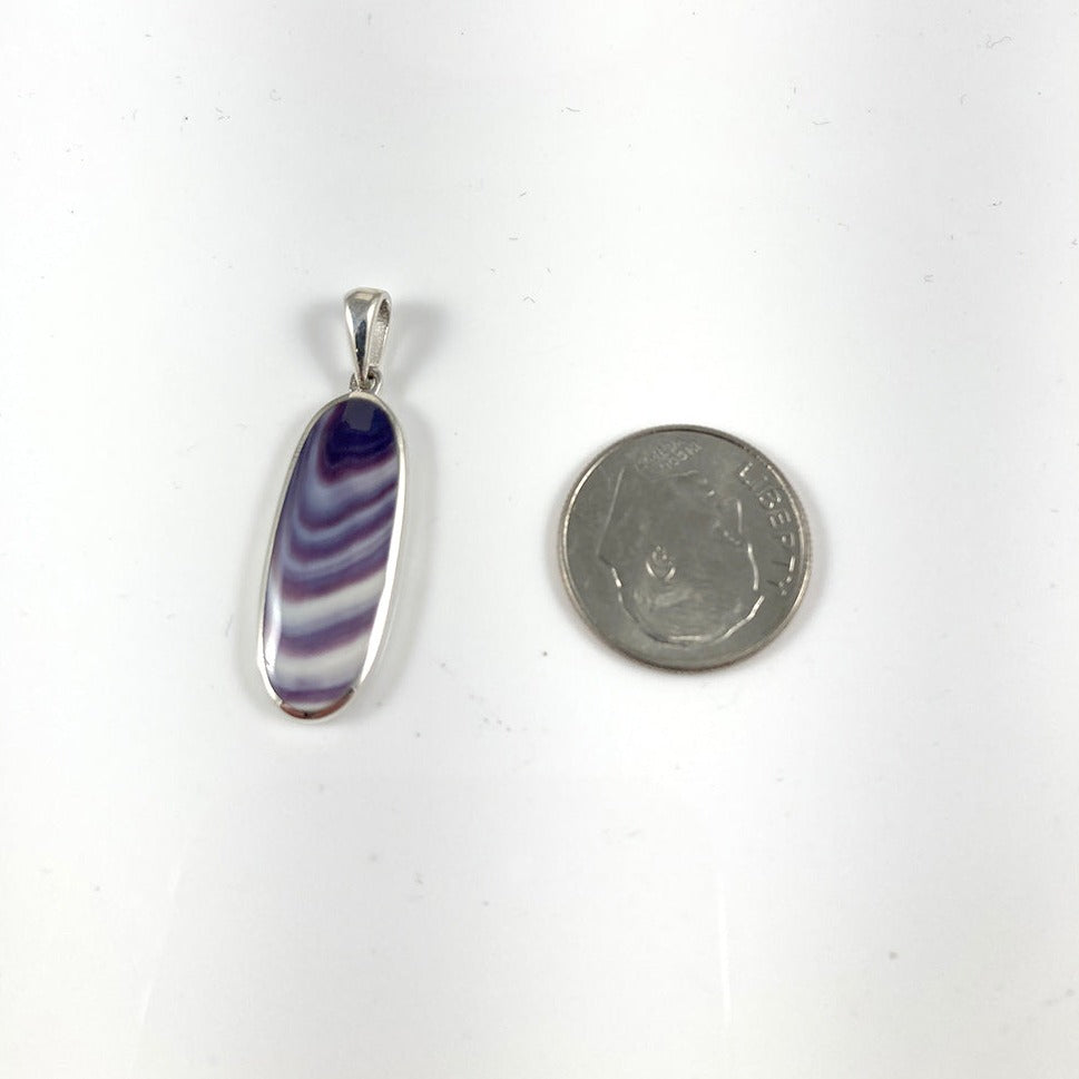 Wampum & Sterling Silver Pendant