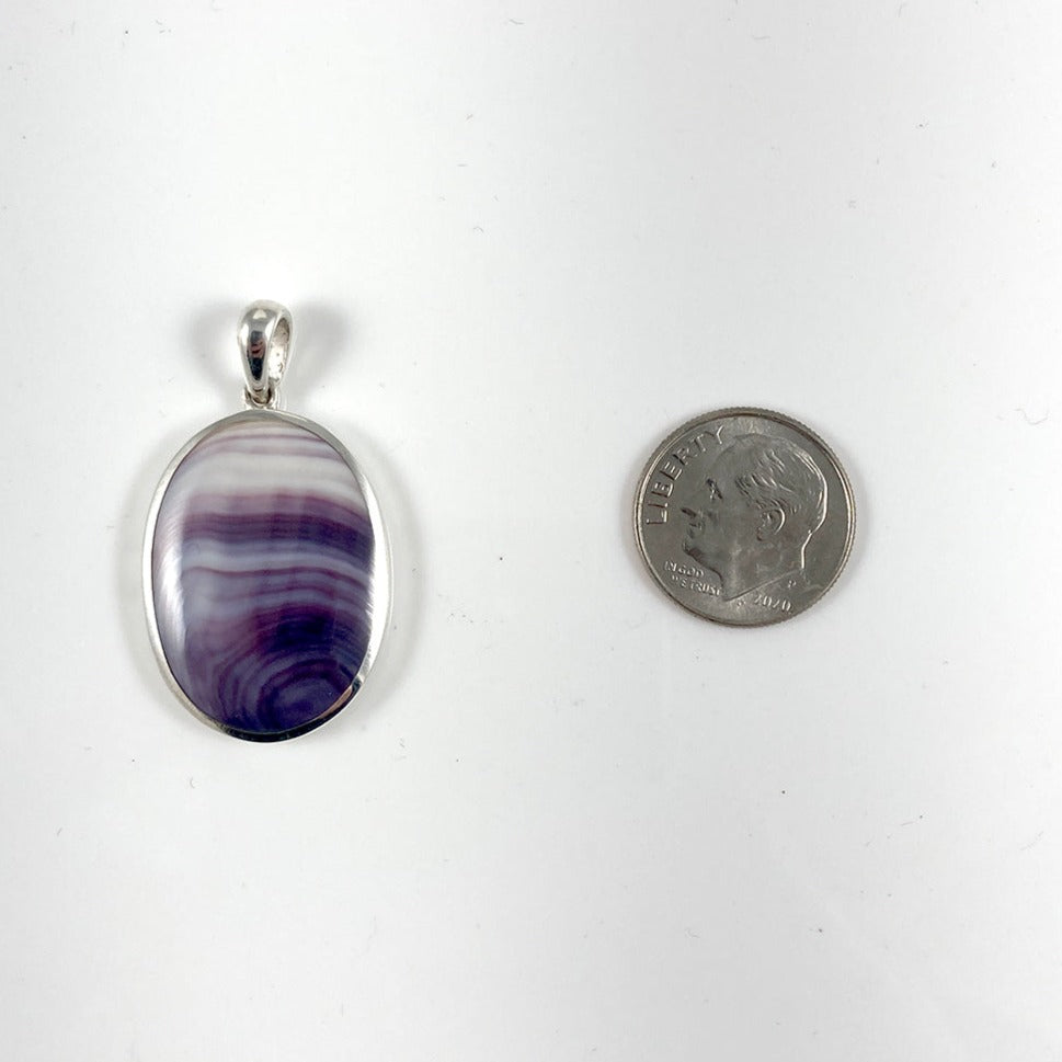 Wampum & Sterling Silver Pendant
