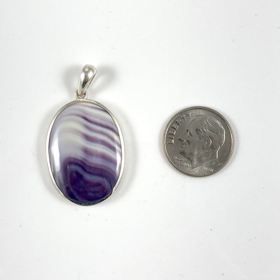 Wampum & Sterling Silver Pendant