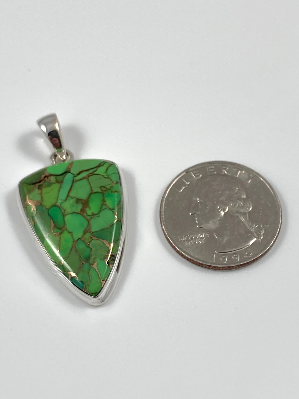Green Copper Turquoise Pendant