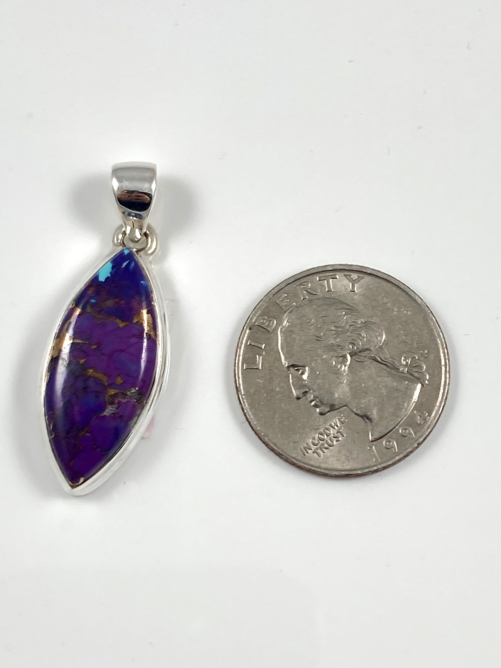 Purple Copper Turquoise Pendant