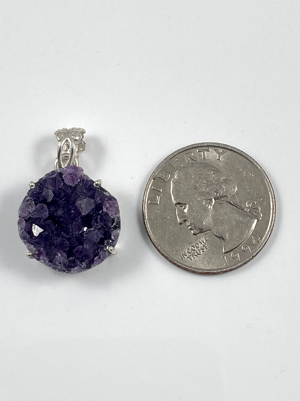 Amethyst Druzy Pendant