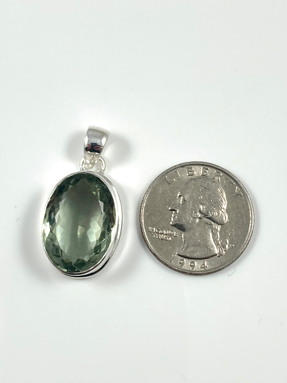 Green Amethyst Pendant