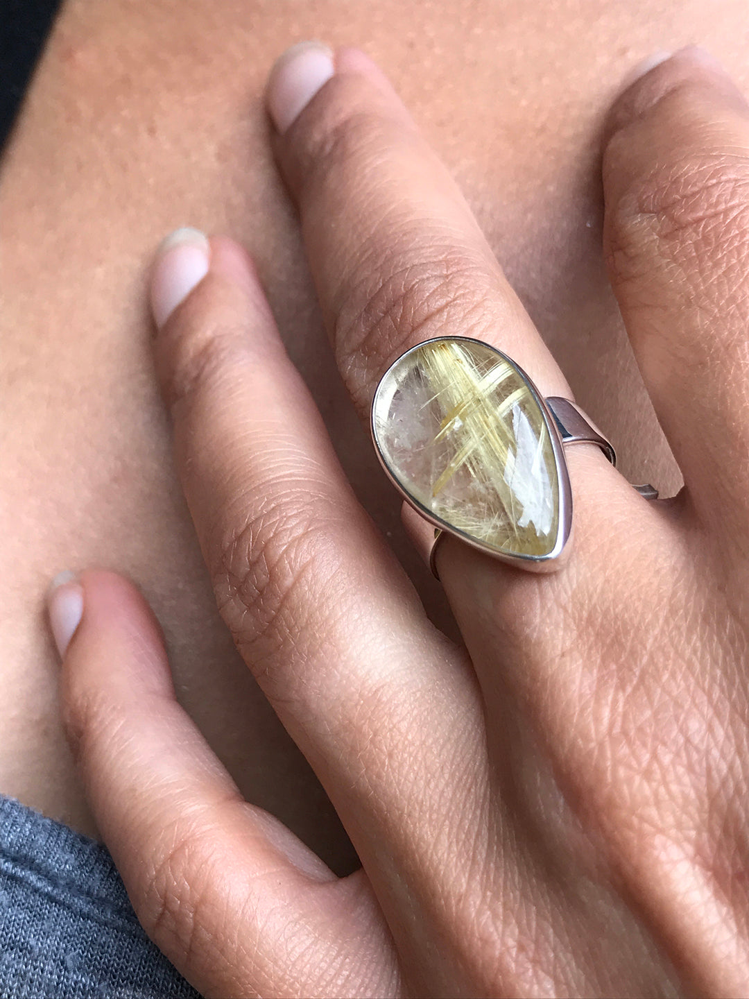 Golden Rutile Ring