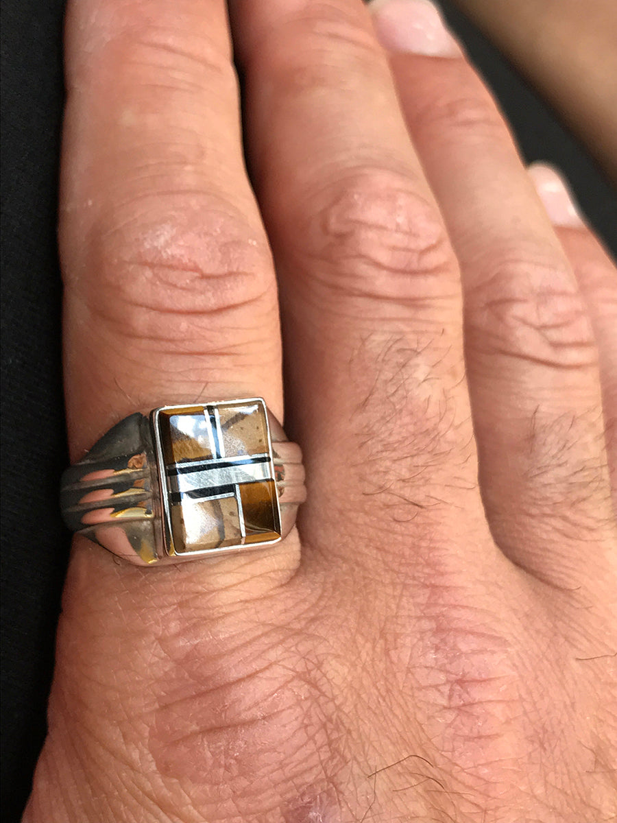 Men's Zuni Inlayed RIng