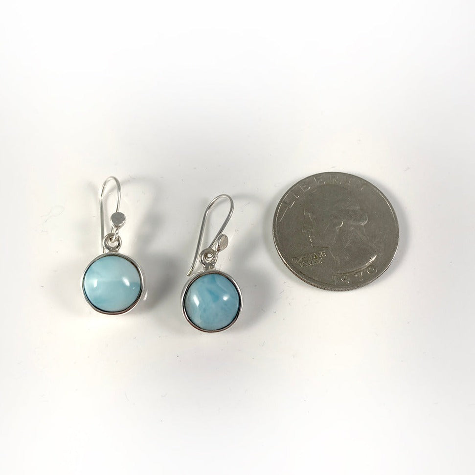 Larimar & Sterling Silver Earrings