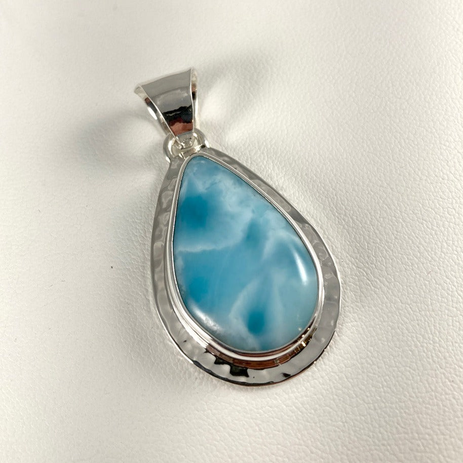 Larimar & Sterling Silver Pendant