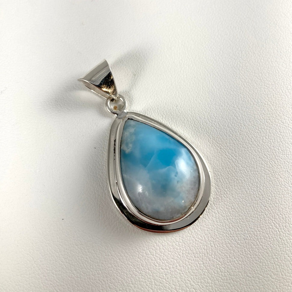 Larimar & Sterling Silver Pendant