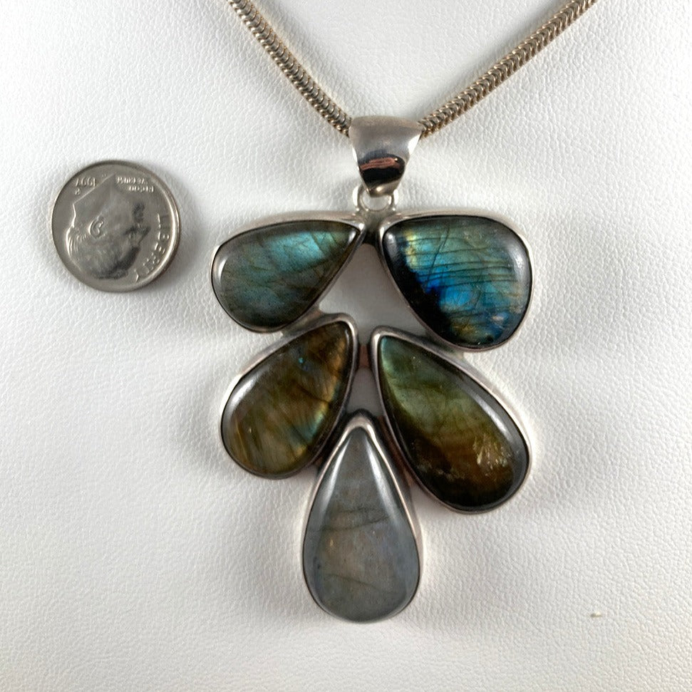 Labradorite & Sterling Silver Pendant