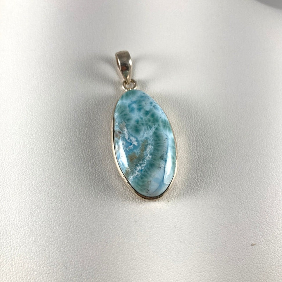 Larimar & Sterling Silver Pendant