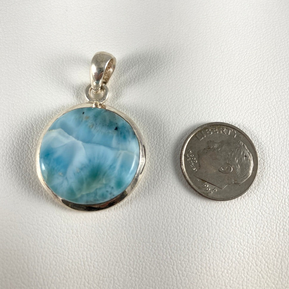 Larimar & Sterling Silver Pendant