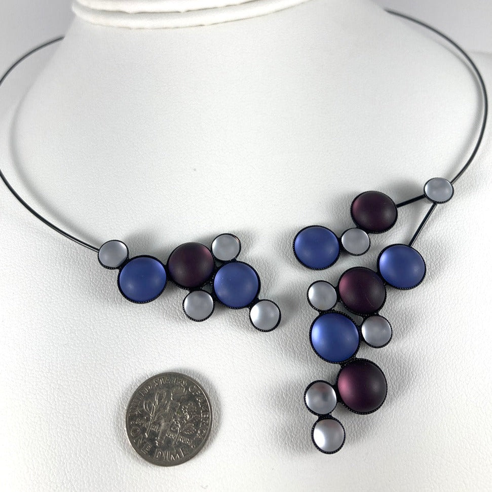 Kristina Collection Lavender Plum Neck Wire