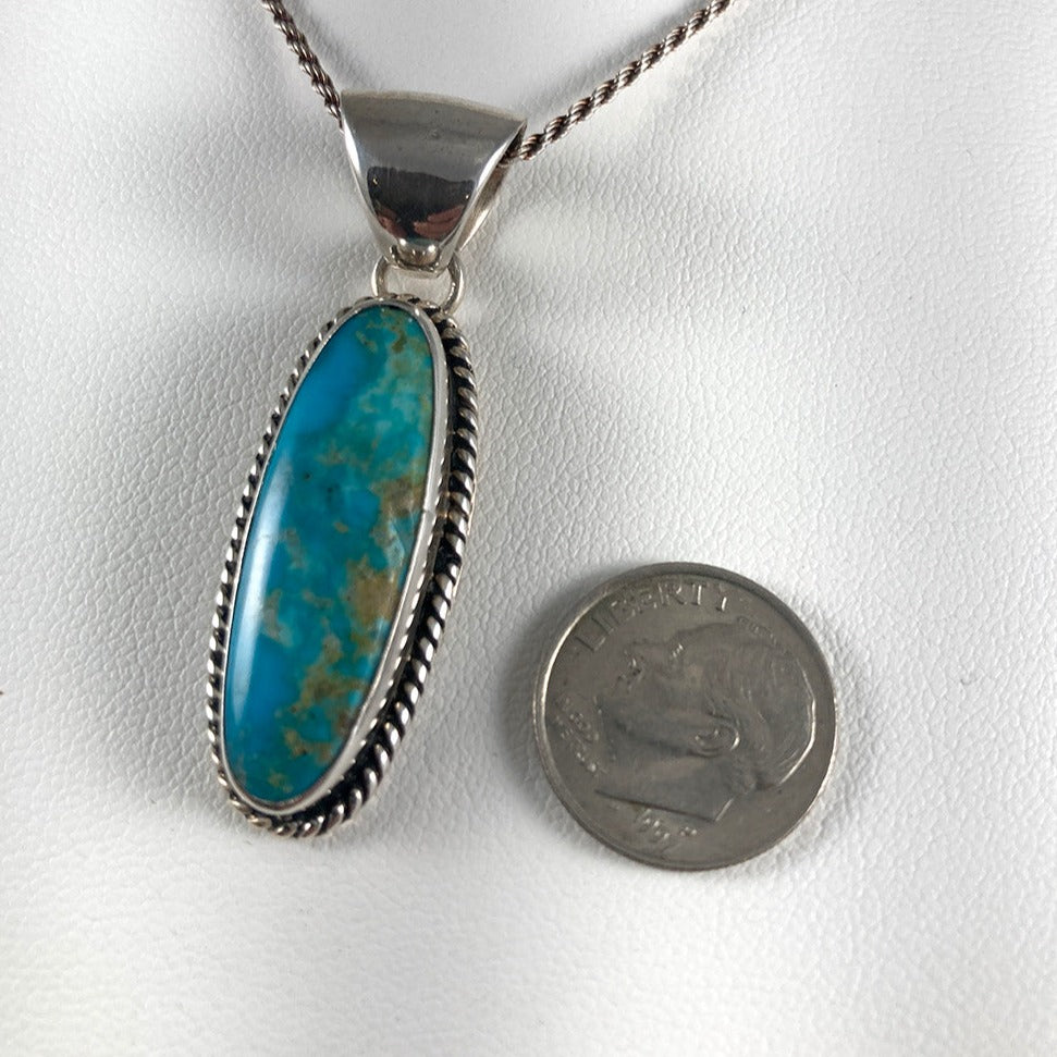 Turquoise & Sterling Silver Pendant