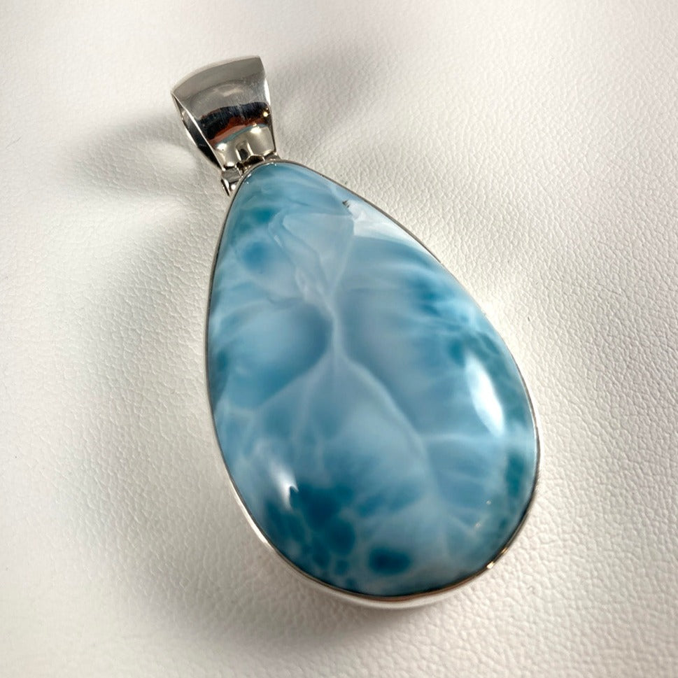 Larimar & Sterling Silver Pendant