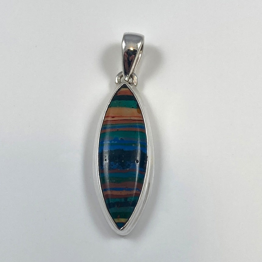 Rainbow Gem Calsilica Pendant
