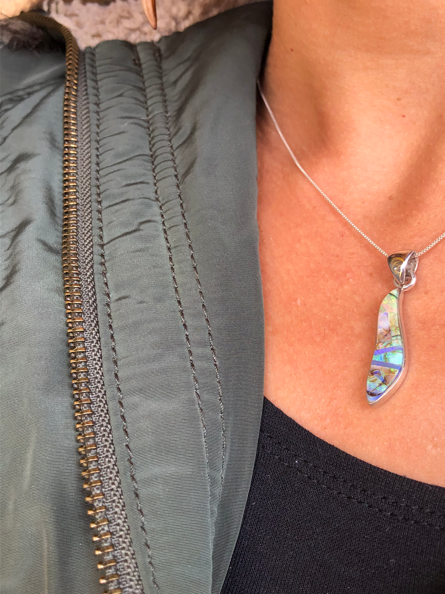 Zuni Inlayed Pendant