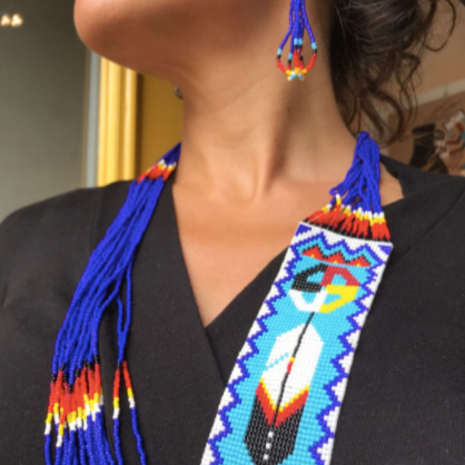 Navajo Sash Necklace/Earring set