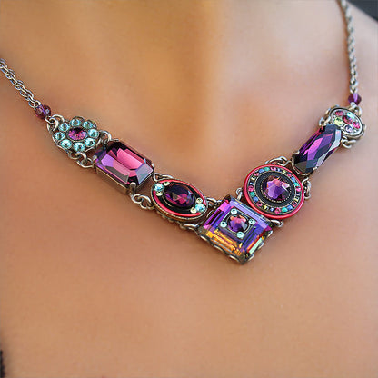 Firefly Swarovski Crystals and Sterling Silver Necklace