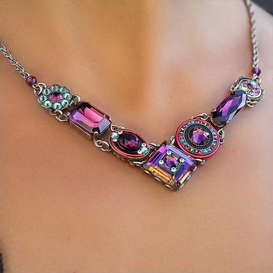 Firefly Swarovski Crystals and Sterling Silver Necklace