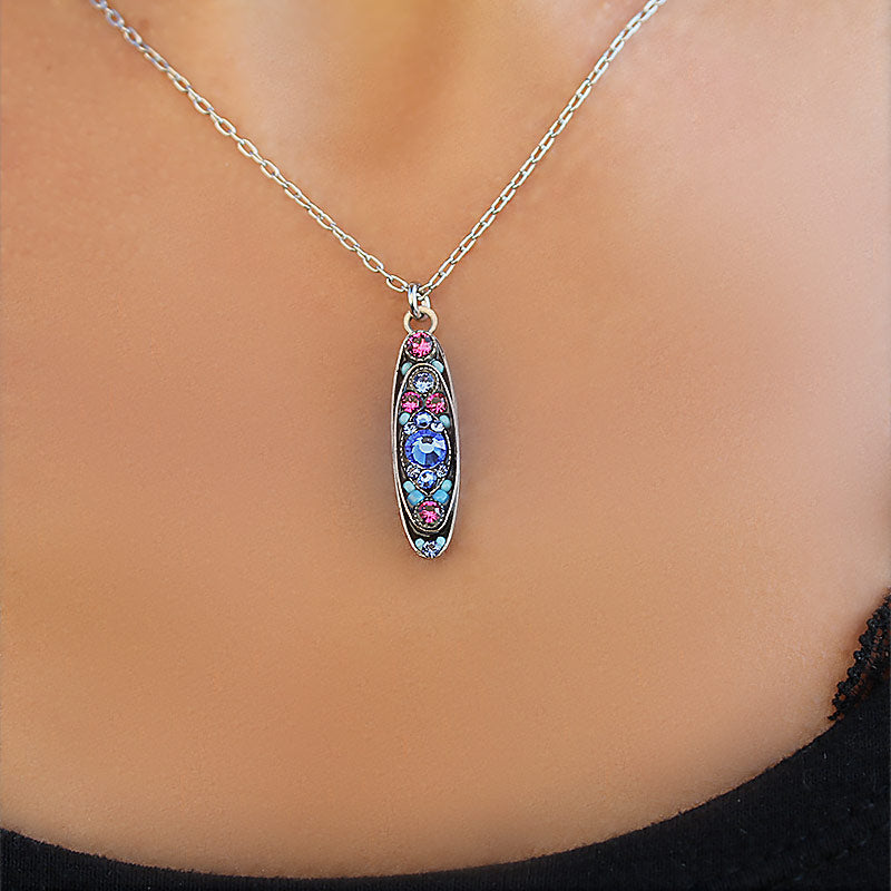 Firefly Swarovski Crystals and Sterling Silver Necklace