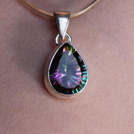 Mystic Topaz & Sterling Silver Pendant