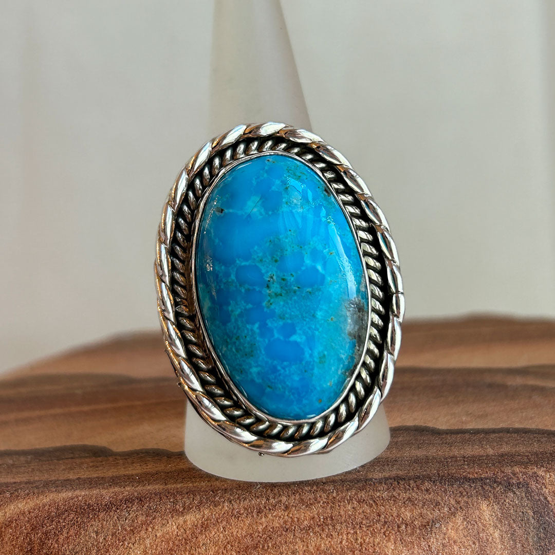 Handcrafted Turquoise and Sterling Silver Ring