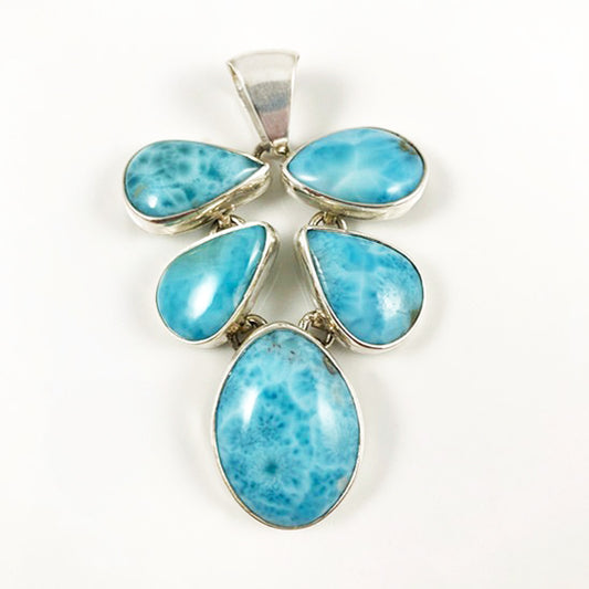 Larimar & Sterling Silver Pendant