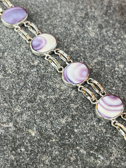 Wampum Bracelet Set in Sterling Silver Handmade