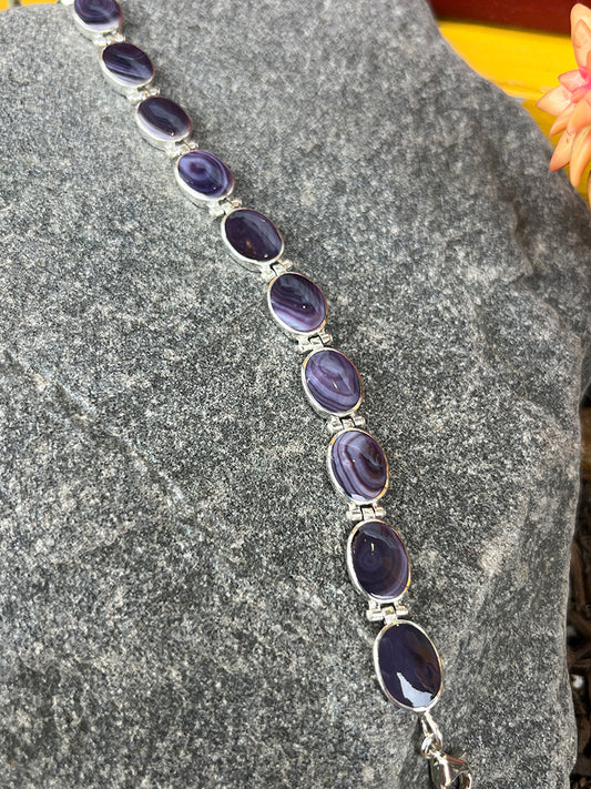 Wampum Bracelet Set in Sterling Silver Handmade