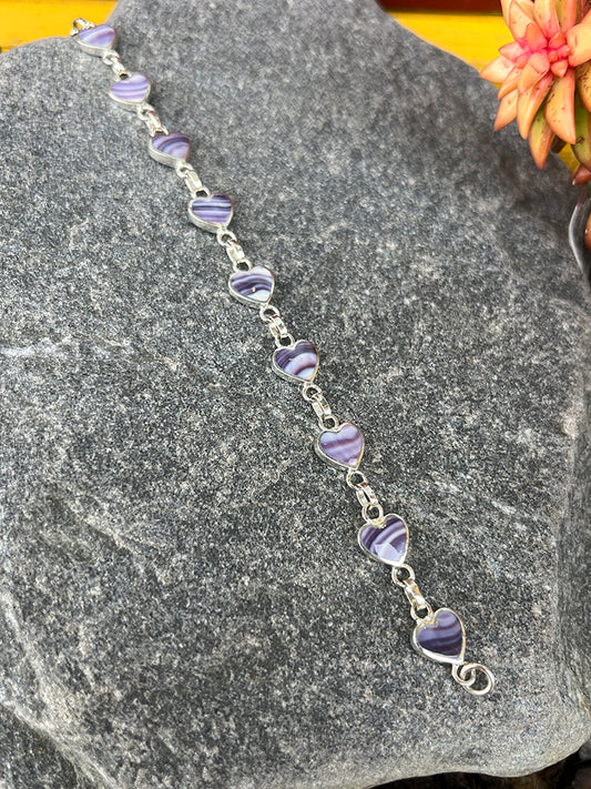 Wampum Bracelet Set in Sterling Silver Handmade