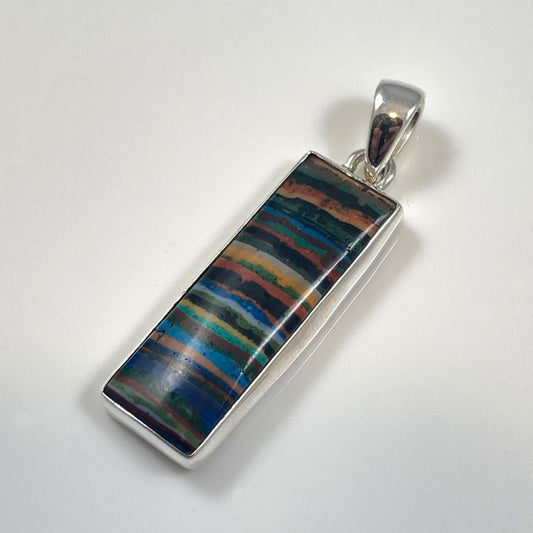 Rainbow Gem Calsilica Pendant