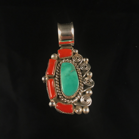 Sterling Silver & Turquoise Pendant