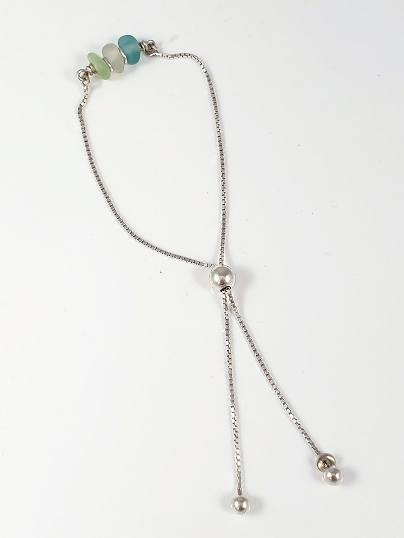 Multi-Colored Sea Glass Beads Necklace