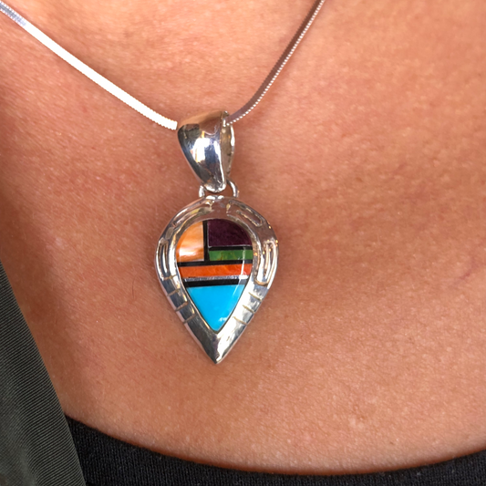 Zuni Inlayed Pendant