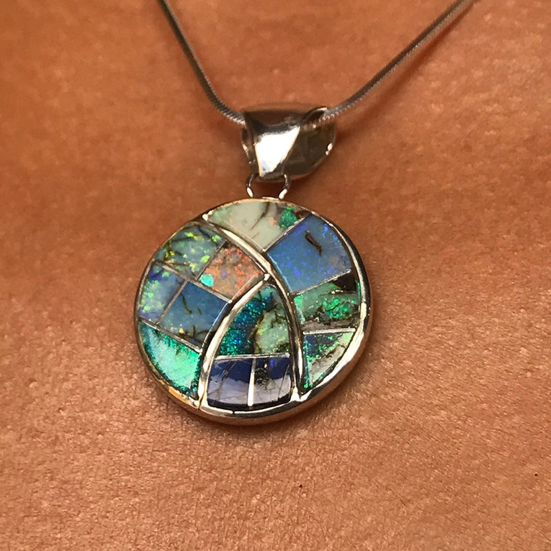 Opal Inlay Pendant
